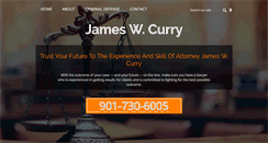 Desktop Screenshot of currymemphislaw.com